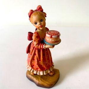 ANRI VALENTINE Flavio Signed Sarah Kay 5th Anniversary 4.5" Vintage Wood Figure